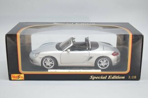 未使用 Maisto マイスト 1/18 PORSCHE ポルシェ BOXSTER ボクスター サスペンション付 ダイキャスト モデルカー ミニカー 車 Hb-482M