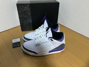 ナイキ エア ジョーダン 3 レトロ ダークアイリス NIKE AIR JORDAN 3 RETRO DARK IRIS US9.5 27.5センチ CT8532-105 エアジョーダン