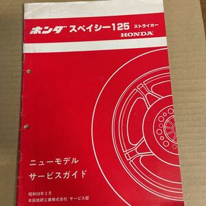 ホンダ スペイシー125 ストライカー サービスガイド JF02 HM210