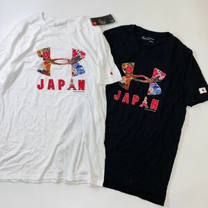 UNDER ARMOUR アンダーアーマー ヒートギア 日本代表 Tシャツ ２枚組 白黒 XXL 1359645-100/001 24-0624-1-27/28