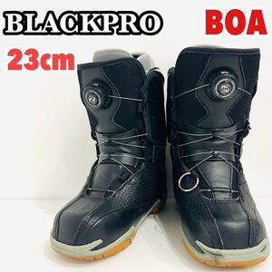 23cm ブラックプロ　スノーボードブーツ ブーツ BOA ボア　ダイヤル式　 スノーボード　女性用　ジュニア用