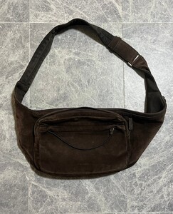 PRADA 1999AW 1999FW Suede Leather Bag プラダ 1999年 秋冬 ヴィンテージ スエード レザー ボディ ショルダー バッグ アーカイブ 