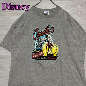 【入手困難】Disney ディズニー　101匹わんちゃん　クルエラ　Tシャツ　XLサイズ　ヴィランズ　ヴィンテージ　半袖　海外輸入　一点物