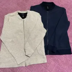 H&M ジップアップ　トップス　2点セット