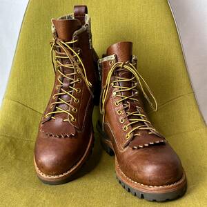 美品 VISVIM ビズビム FIL限定 POUNDMAKER MID-FOLK パウンドメーカー US9.5 27.5相当 レースアップブーツ レザーシューズ