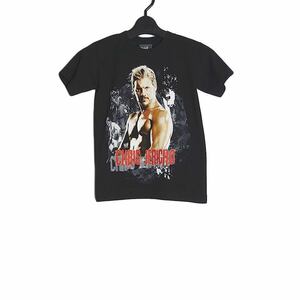 Tシャツ 新品 WWE プロレスラー Chris Jericho プリントTシャツ ユースサイズ 黒色 子供服 トップス デッドストック