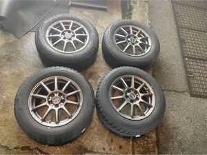 ○A8921 KINO SPORT 100 15X6J of43 195/65R15 ブリザック　スタッドレスタイヤ ○