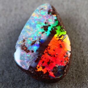 2.970ct 天然ボルダーオパール オーストラリア 遊色抜群 最高級〔Australia Boulder opal 宝石 jewelry natural 裸石 loose ルース〕