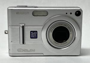 ☆CASIO EXILIM EX-Z55 シルバー外観綺麗 バッテリー付き 動作未確認ジャンク品