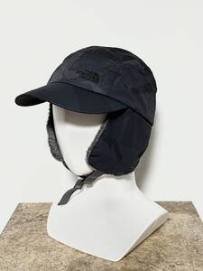 美品/迷彩★THE NORTH FACE/ノースフェイス カモフラ バッドランドキャップ 帽子 フリース ボア M ゴールドウィン