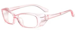 864【新品未使用】ピンク 透明 花粉メガネ 花粉症 飛沫対策 ゴーグル 眼鏡 粉塵対策 農作業 掃除