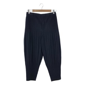 HOMME PLISSE ISSEY MIYAKE / オムプリッセイッセイミヤケ | BASICS 消しプリーツ クロップドパンツ | 2 | ネイビー | メンズ