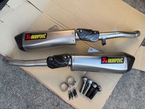 1円スタート 美品 ZX-14R ZZR1400 アクラポビッチ AKRAPOVIC チタン スリップオンマフラー 