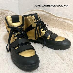 JOHN LAWRENCE SULLIVAN レザー ハイカット スニーカー