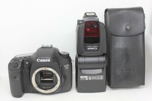 【まとめ売り】Canon デジタル一眼レフ EOS 7D＋スピードライト 580EX II #0093-1103