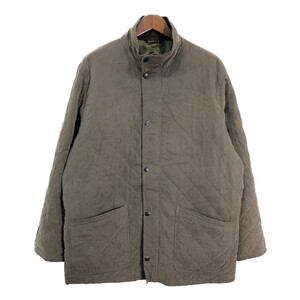 Barbour バブアー HAMPTON QUILT キルティング ジャケット 大きいサイズ カーキ (メンズ XXL) 中古 古着 s0002