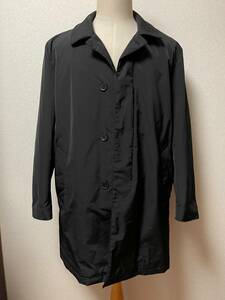 コールハーン COLE HAAN Light Weight COAT ライト ウェイト ナイロン コート 黒 BLACK ブラック XL ＸＬ メンズ 美品 ユーズド