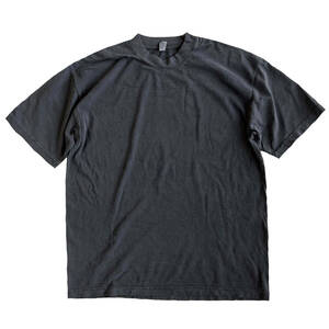 LOS ANGELES APPAREL　6.5oz ロサンゼルスアパレル 半袖 Tシャツ　ビンテージブラック　2XLサイズ　ガーメントダイ MADE IN USA