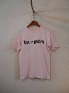 UNITEDARROWSBLUELABELピンクプリントTシャツ（USED）72414②