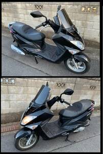 SYM RV125i/黒★動作品★距離:出品時49,460㎞/現在49,560㎞★スレ/小傷/補修有※要現車確認