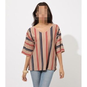 新品 定価4389円 AZUL BY MOUSSY エスパンディ バック ツイスト トップス 半袖 シャツ ブラウス ESPANDY BACK TWIST TOPS マウジー