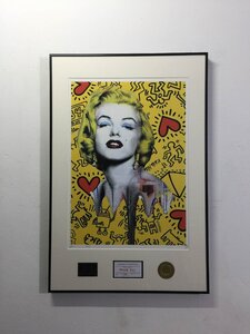 DEATH NYC 額付き 世界限定100枚 アートポスター マリリン・モンロー Marilyn Monroe キースベリング 正 現代アート