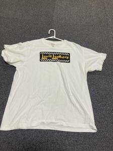 ルイスレザーロゴTシャツ 白　サイズXL