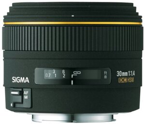 【中古】 シグマ 30mm F1.4 EX DC デジタル専用 ソニー用