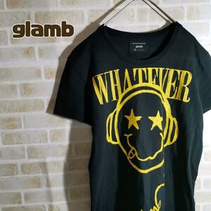 glamb グラム Tシャツ 半袖 黒 ニルヴァーナ