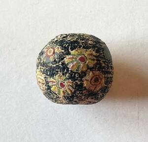 Glass Mosaic Bead North-Central Europe c.1st century-5th century H.2.2cm D.2.6cm F