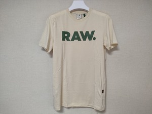 G-STAR RAW　ジースター　Tシャツ⑤　クリーム　M　綺麗　クリックポスト発送