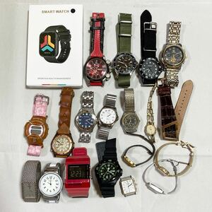 1円 ジャンク 腕時計 まとめ 20個 メンズ レディース CASIO カシオ SEIKO セイコー CITIZEN シチズン TIMEX PORTER diesel 他 j23