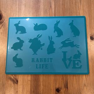 No.173 ステンシルシート ウサギ　うさぎ　兎　ラビット　rabbit life DIY ステンシルプレート