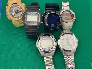 CASIO カシオ,Q&Q Baby-Gなど腕時計6点まとめジャンク品管理番号10-A309