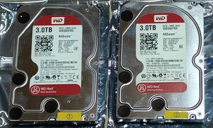 【中古】WD30EFRX【２台セット①】