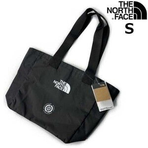 1円～!売切!【正規新品】THE NORTH FACE EWC TOTE S トート バッグ エコバッグ US限定 大容量 超軽量 シンプル アウトドア(S)黒 180626-5