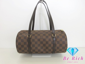 ルイ ヴィトン LOUIS VUITTON ダミエ パピヨン 30 ハンドバッグ N51303 モノグラム LV ロゴ ポーチ 付【中古】【送料無料】bk8423