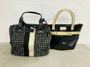 h0313-06★ トートバッグ / kate spade NEW YORK / ブラック / ケイトスペース まとめて 2点