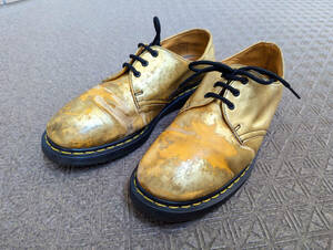 1円から！★Dr.MARTENS★ドクターマーチン★1461 AW007★ゴールドCK10J 3ホール★