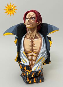 ワンピース　ONE PIECE シャンクス　SHANKS フィギュア　 リペイント　2D 二次元　アニメ　胸像アニメ塗り 完全正規品使用