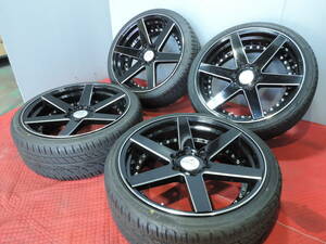 【中古セット】 LUGTEC STREGA 20インチ 8J+32 6H139.7 MAXTREK 225/35R20 21年製 トヨタ TOYOTA 200系ハイエース ハイエース HIACE