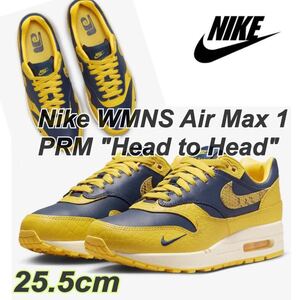 Nike WMNS Air Max 1 PRM Head to Head ナイキ ウィメンズ エアマックス1 PRM ヘッド トゥ ヘッド(FJ5479-410)黄25.5cm箱あり