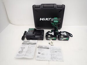 HiKOKI ハイコーキ マルチボルト36V コードレスインパクトドライバ WH36DC(2XP) ケース/バッテリー/充電器付 ∽ 70925-1