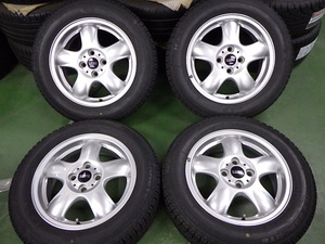 BMW MINI/ミニ純正 15×5.5J +45&バリ溝!175/65R15 スタッドレスタイヤセット☆PCD100☆クーパー/R50/R53/R55/R56/R57/R58/R59