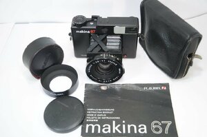 PLAUBEL makina 67 80mmF2.8 純正フード ケース 取説付き マキナ [管X2636]