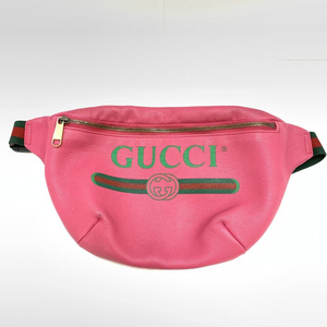 【中古】GUCCI　シェリーライン　ボディバッグ　ピンク　530412-527066 グッチ[240092282297]