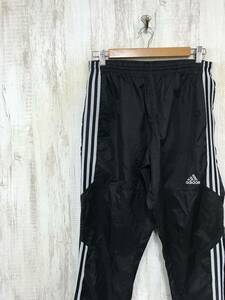 P583☆【90s ヴィンテージ ナイロンパンツ】adidas アディダス vintage nyron pants 黒 M