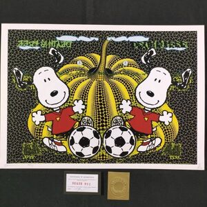 D32 DEATH NYC 世界限定ポスター 現代アート ポップアート スヌーピー SNOOPY ミラー サッカー soccer 草間彌生 かぼちゃ