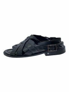 LOUIS VUITTON◆サンダル/6.5/BLK/レザー