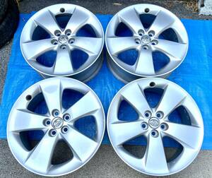 送料無料！！トヨタ ZVW30 プリウス Sツーリング 純正 アルミホイール 17×7J 5H +50 PCD100 ホイールナット付セット！